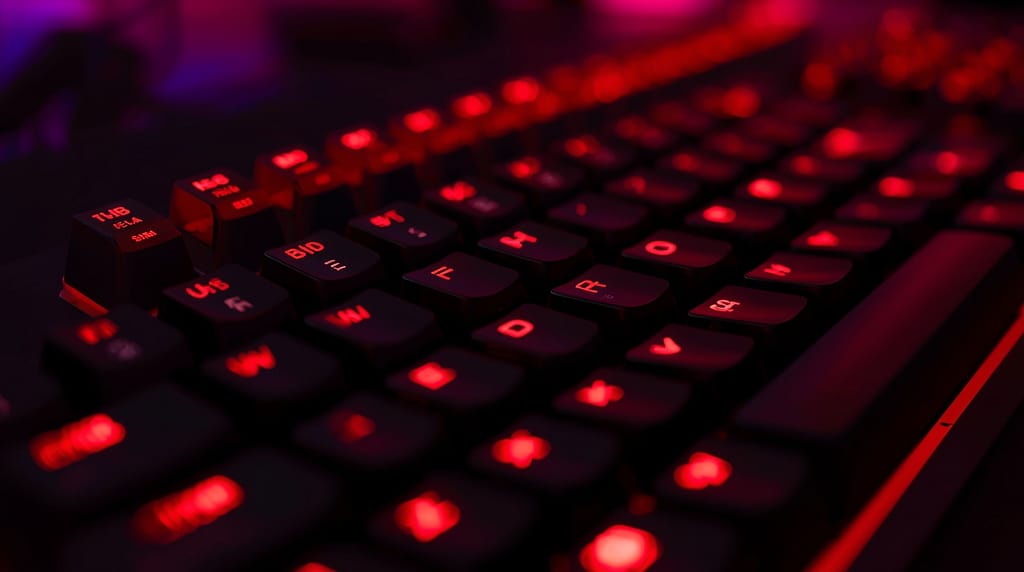 switches rojos teclado mecánico