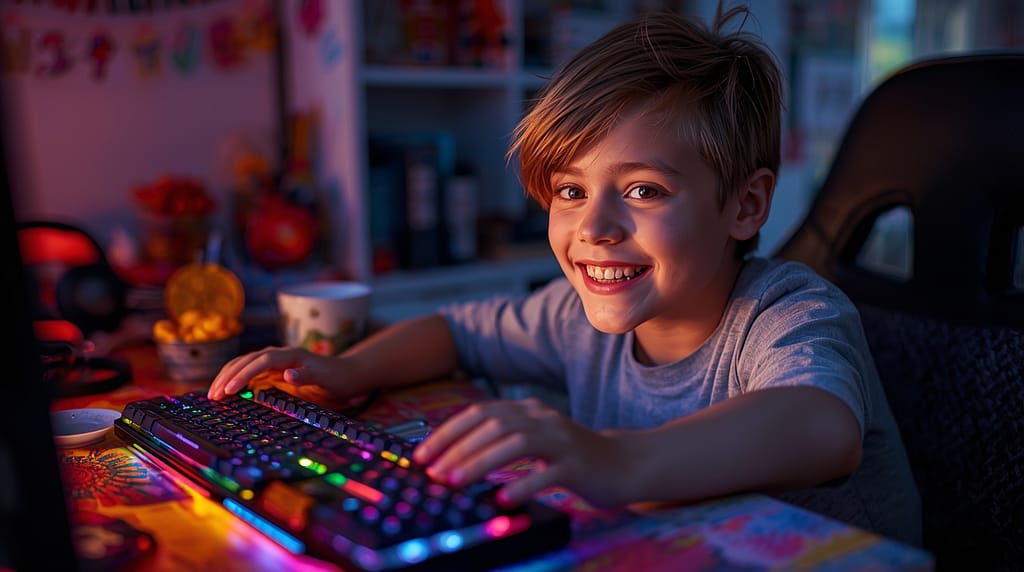 teclado mecánico para niños gamers