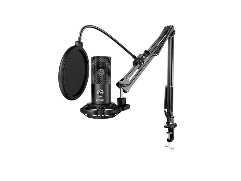 Micrófono FIFINE USB de condensador ideal para grabar, hacer streaming o podcasts